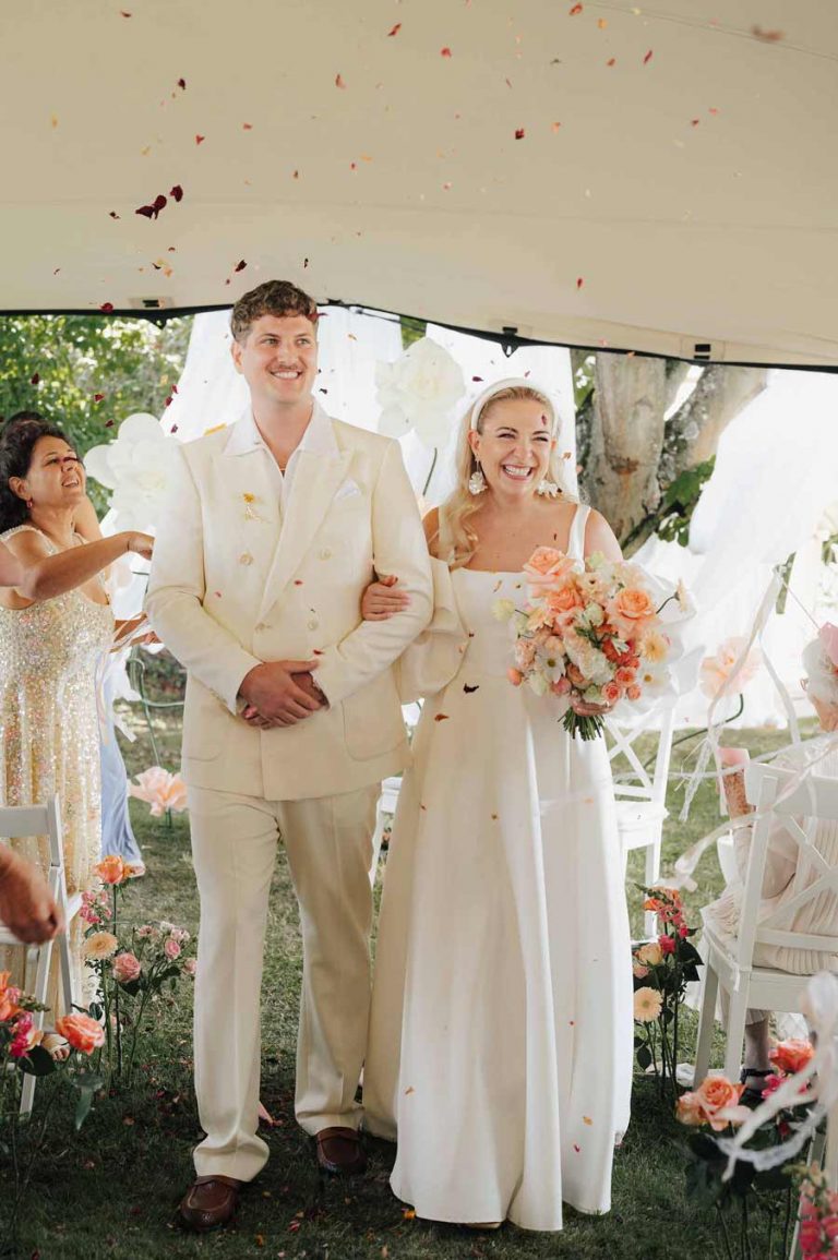 Auszug Freie Trauung im Stretchzelt - geplant von Julia Truisi weddings & parties