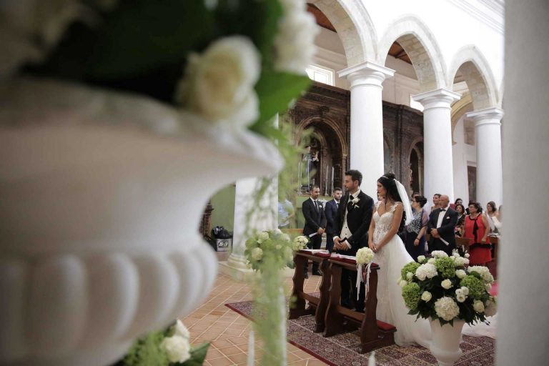 Kirchliche Hochzeit in Italien - Licata - Braut und Bräutigam