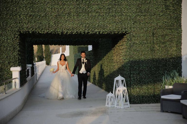 Empfang Brautpaar in einer exklusiven Location in Italien