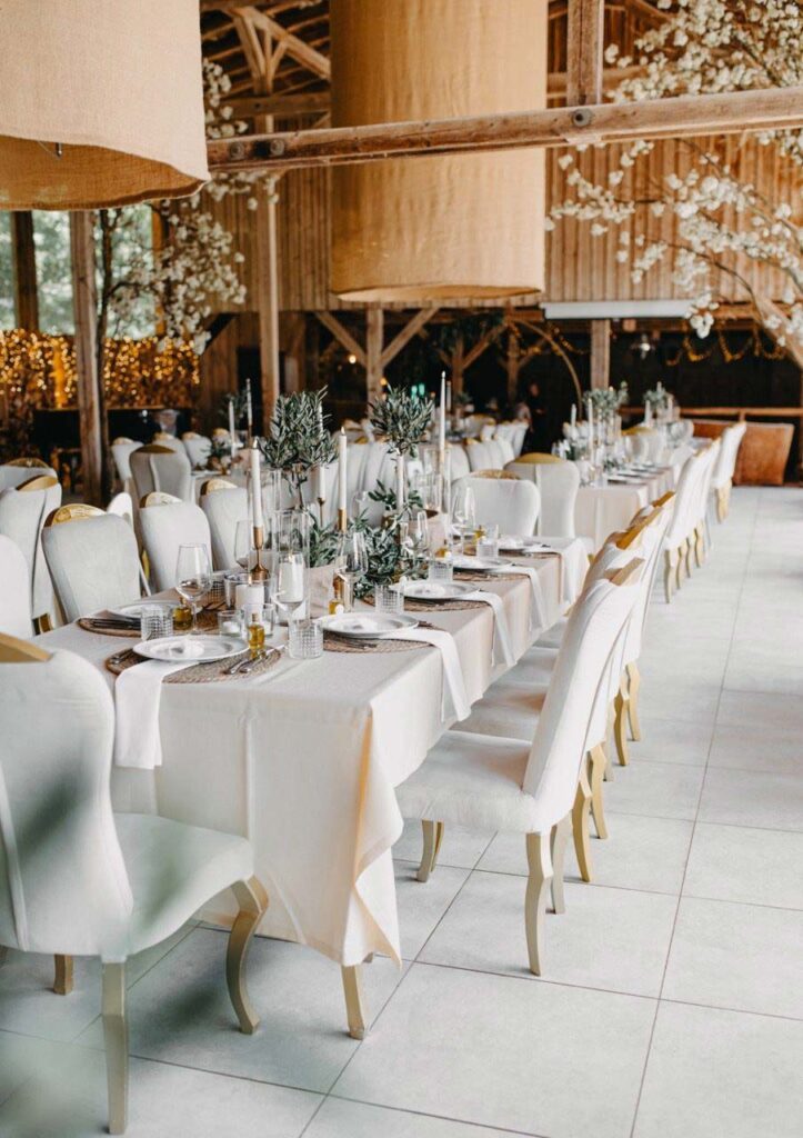 Hochzeitstafel dekoriert von Silvia Dangel Event Dekoration