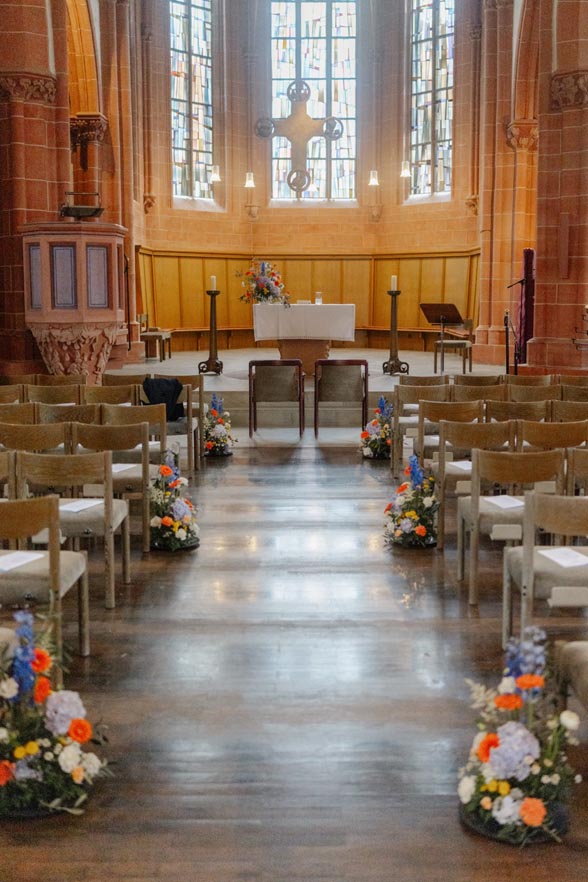 Hochzeitsdekoration Kirche - Kirchliche Trauung Schlosskirche Bad Dürkheim