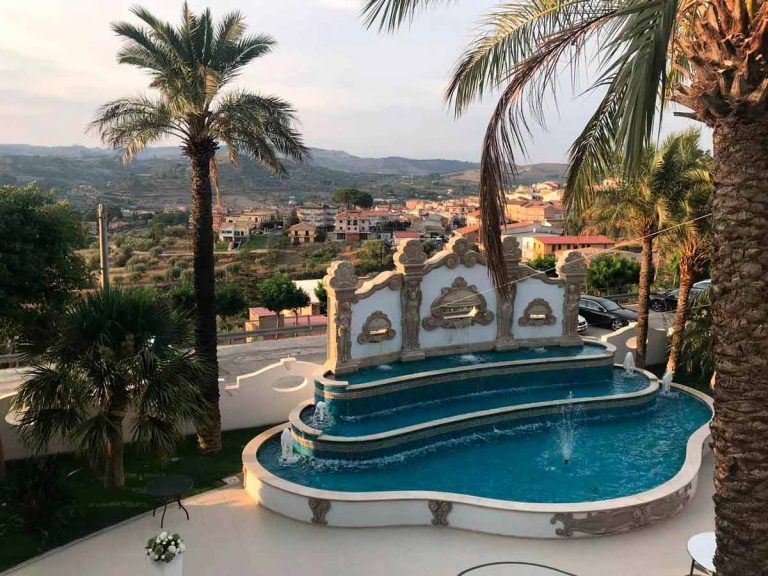 Luxus Hochzeitslocation in Italien mit Springbrunnen