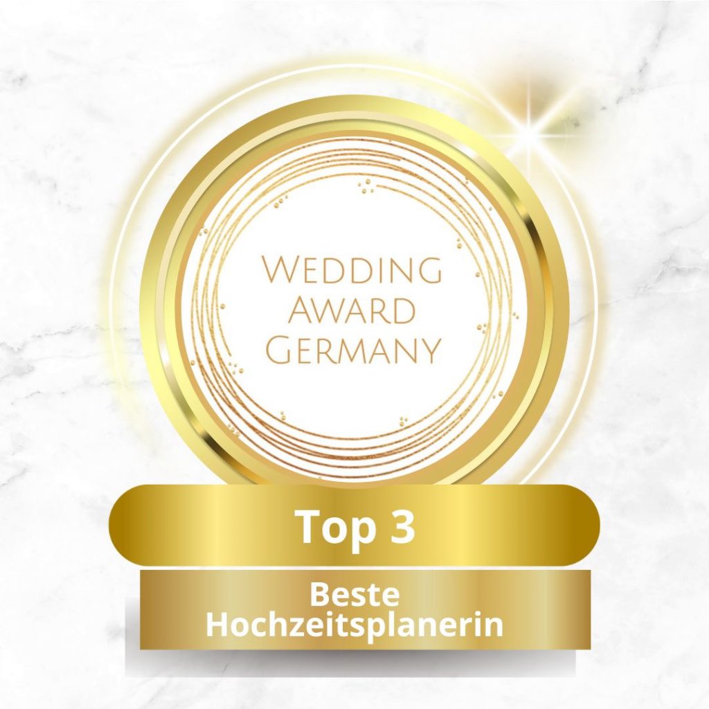 Beste Hochzeitsplanerin Deutschlands - German Wedding Award Top 3 - 2025