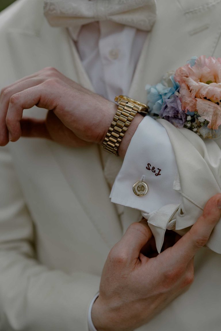 Manschettenknöpfe Bräutigam - Elegante Schlosshochzeit