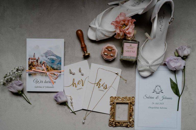 Eheversprechen - Details - Flatlay Hochzeit