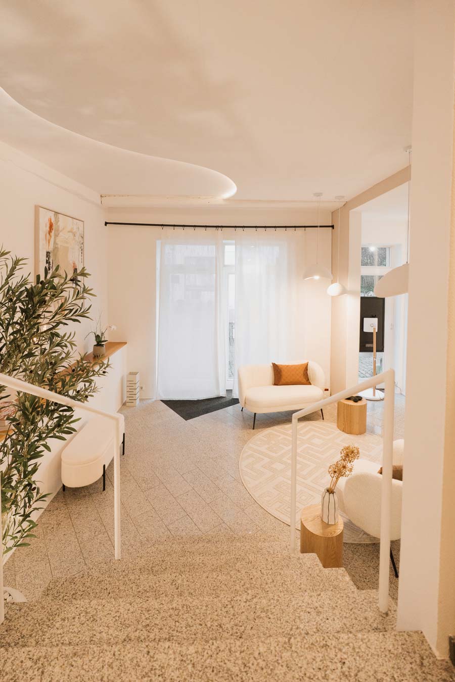 Hochzeitsplanung - Treppenabsatz des Büros