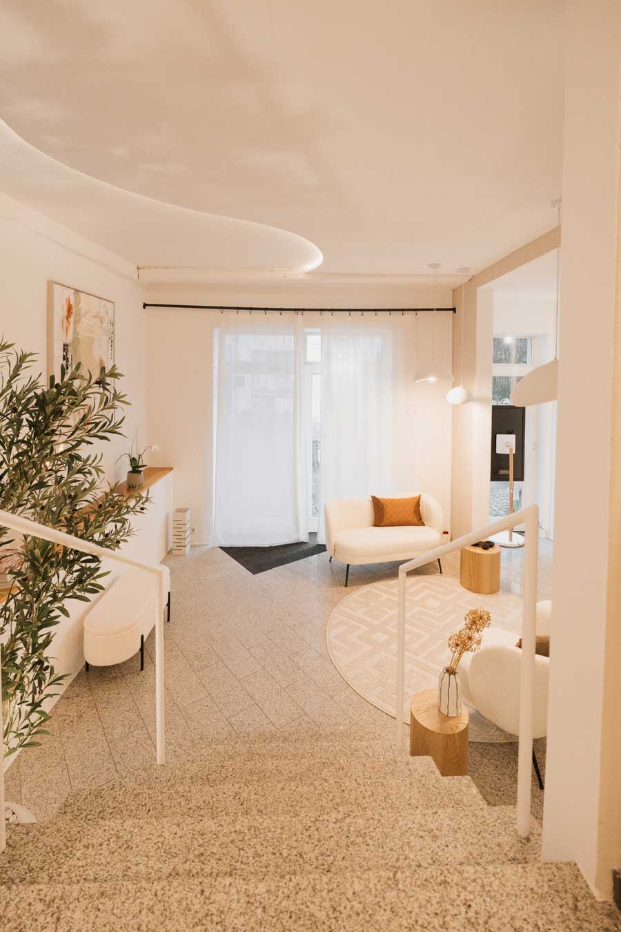 Businesseventplanung - Treppenabsatz des Büros